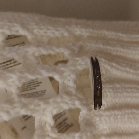 Esprit White Mesh Top/ Vintage/Sz M/ Womens/Summer/ Beach - Picture 4 of 10